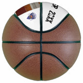 Eigen fotospeler naam team logo wit basketbal (Rechts)