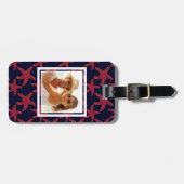 Eigen fotostijlpatroon bagagelabel (Voorkant horizontaal)