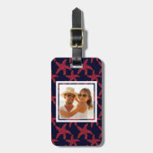 Eigen fotostijlpatroon bagagelabel (Voorkant verticaal)