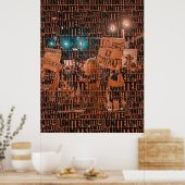 Eigen fotoTypografie-EENHEID! Poster (Keuken)