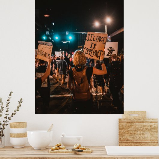 Eigen fotoTypografie-EENHEID! Poster (Keuken)