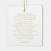 Eigen gebedslied citaat tekst elegant tweezijdig keramisch ornament (Links)