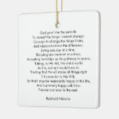 Eigen gebedslied citaat tekst elegant tweezijdig keramisch ornament (Links)