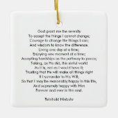 Eigen gebedslied citaat tekst elegant tweezijdig keramisch ornament (Voorkant)