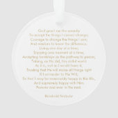 Eigen gebedslied citaat tekst elegant tweezijdig ornament (achterkant)