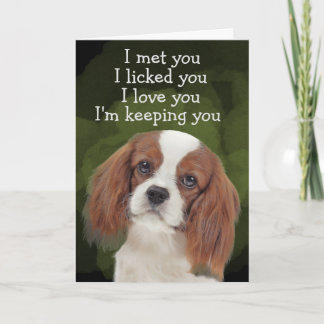 Eigen geboortedag Kaart koning Charles Cavalier