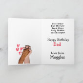 Eigen geboortedag Kaart van je Boxer (Binnen)