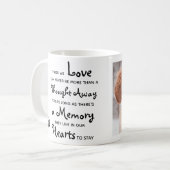 Eigen gedenkteken Dog Verlies sympathie Koffiemok (Voorkant links)