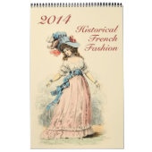 Eigen gedrukte agenda Historische Franse Mode Kalender (Hoes)