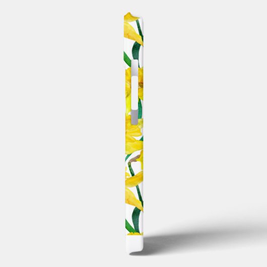 Eigen gele deffodilpatroon Case-Mate iPhone case (Achterkant / Links)
