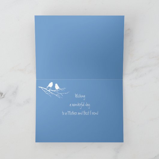 Eigen gelukkige Moederdag speciale vriend twee vog Kaart (Binnen)