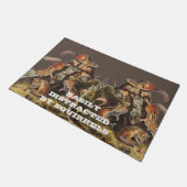 Eigen geschenken voor het uitknippen van eekhoorns deurmat (Schuin)