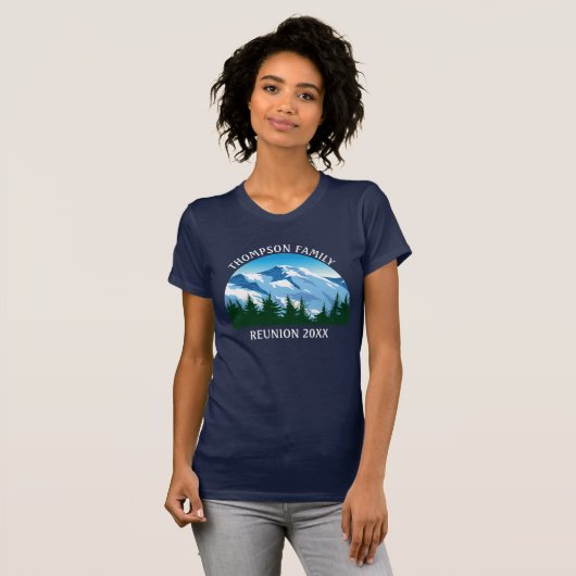 Eigen gezinshereniging Colorado Mountains Women's T-shirt (Voorkant volledig)