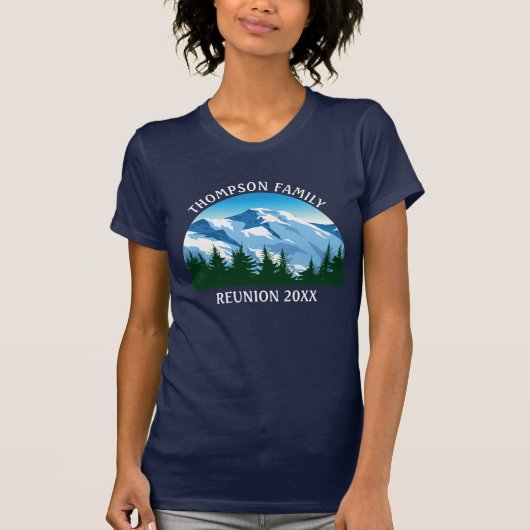 Eigen gezinshereniging Colorado Mountains Women's T-shirt (Voorkant)