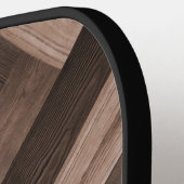 Eigen gezinsleven Monogram Wood Herringbone Patroo Pickleball Paddle (Links Detail)