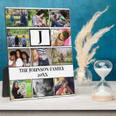 Eigen gezinsmonogram 11 Fotocollage Fotoplaat (Zijkant)