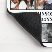 Eigen gezinsmonogram 11 Fotocollage Muismat (Hoek)