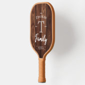 Eigen gezinsmonogram pickleball paddle (Links)
