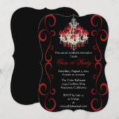 Eigen gothic Grim Zestien-partijenuitnodigingen II Kaart (Voorkant / Achterkant)