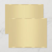 Eigen goudblik Blank Sjabloon Moderne elegant (Voorkant / Achterkant)
