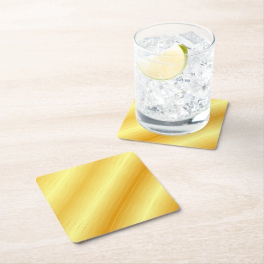 Eigen gouden look elegant moderne Sjabloon met hog Kartonnen Onderzetters (Insitu)