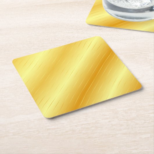 Eigen gouden look elegant moderne Sjabloon met hog Kartonnen Onderzetters (Schuin)