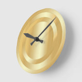 Eigen gouden look Glamoureus Trendy Elegant Sjablo Ronde Klok (Hoek)