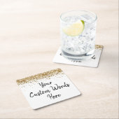 Eigen goudfeest Jubileum Afstuderen Kartonnen Onderzetters (Insitu)