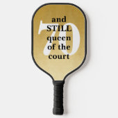 Eigen goudkoningin van de rechtbank pickleball paddle (Achterkant)