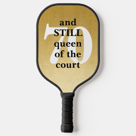 Eigen goudkoningin van de rechtbank pickleball paddle (Achterkant)