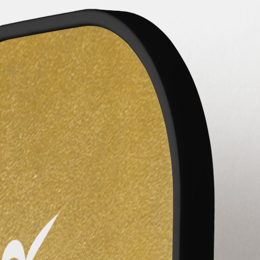 Eigen goudkoningin van de rechtbank pickleball paddle (Links Detail)