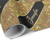 Eigen goudmonogram cadeaupapier (Rol Hoek)