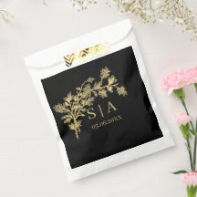 Eigen goudolie Luxe Botanische monogram Matig