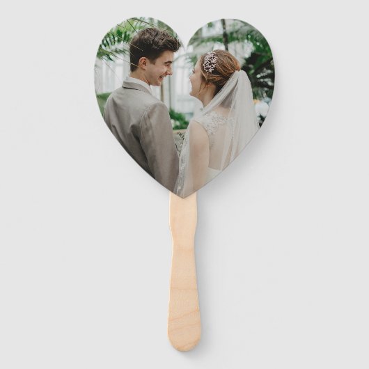 Eigen goudolie Luxe Botanische monogram Matig Handwaaier (Achterkant)