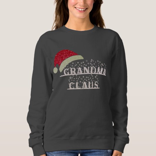Eigen Grandma Clause Kerstmis Trui (Voorkant)