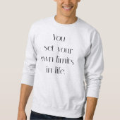 Eigen grenzen Heren Basic Sweatshirt (Voorkant)