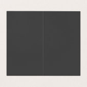 Eigen grijze, verticale rode monogram visitekaartje (Binnenkant ongevouwen)