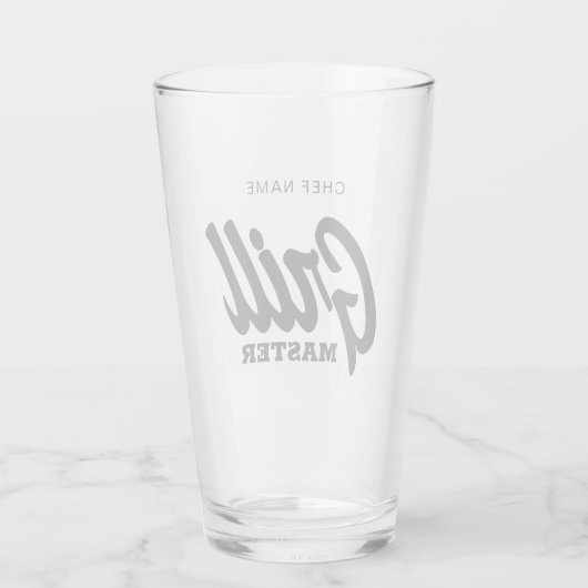 Eigen grill-masterglas voor BBQ-chef Glas (Achterkant)