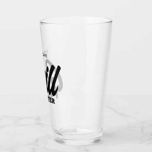 Eigen grill-masterglas voor BBQ-chef Glas (Links)