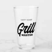 Eigen grill-masterglas voor BBQ-chef Glas (Voorkant)