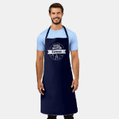 Eigen grilmeester (met jouw naam) schort (Gedragen)