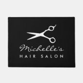 Eigen haarzout voor deuromte met schaar- en schaar deurmat (Voorkant)