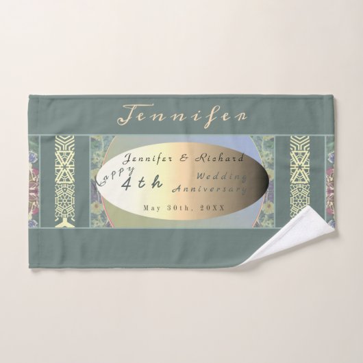 Eigen handdoek voor Wildflower Wedding Jubileum (Handdoek)