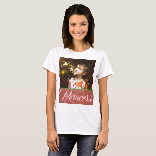Eigen Happy Birthday Princess t-shirts (Voorkant volledig)