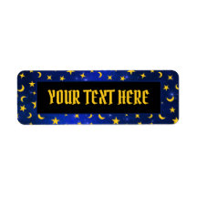 Eigen heksen en wizards retourlabel