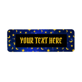 Eigen heksen en wizards retourlabel etiket