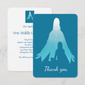 Eigen herdenkingsBedankt Jezus in mij Kaart (Voorkant / Achterkant)