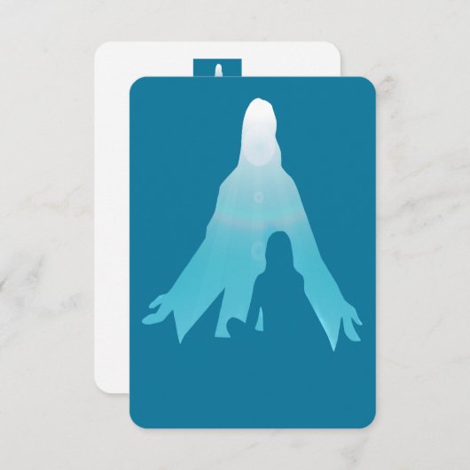 Eigen herdenkingsBedankt Jezus in mij Kaart (Voorkant / Achterkant)