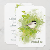 Eigen herdenkingskunst Natuur vogelgrond Kaart (Voorkant / Achterkant)