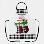 Eigen herenvesten met kerstkerst schort (Voorkant)